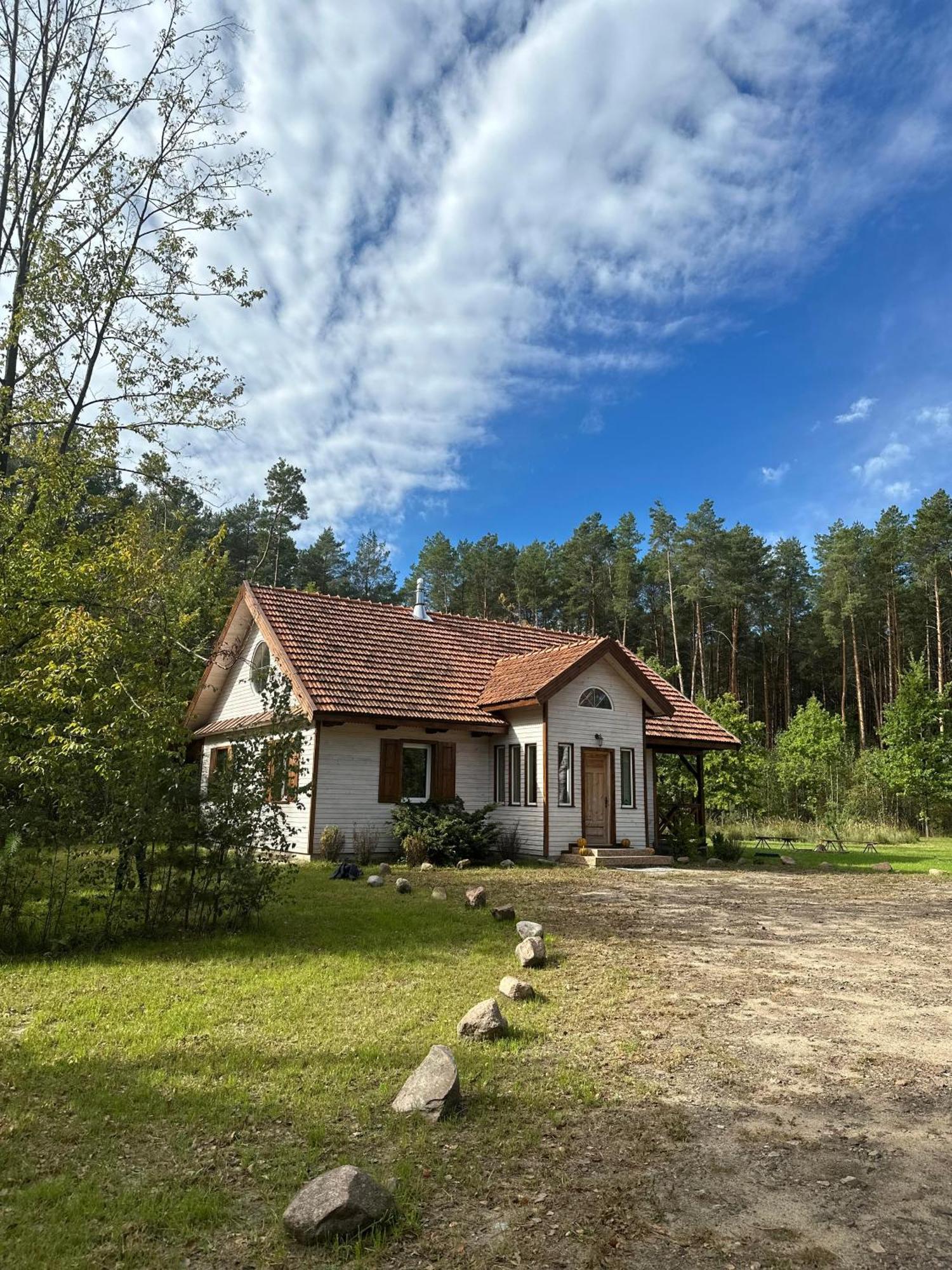 Jagodowy Zakatek, Caloroczny Dom Na Wylacznosc W Lesie, Balia, Cisza, Kominek, Weranda, Stawy Tuczna Luaran gambar